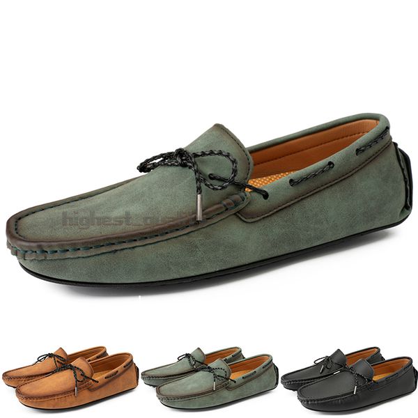 

fashion mens casual drive shoes comfortable breathable daily men leather scrub hundred leisure black slip on man lazy overshoes sneakers jog