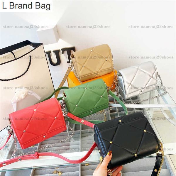

l brand bag marelle quilted luxurys designers bags gold-color studs flap puffer design lock chain designer bag twist mm cross body bag, Black