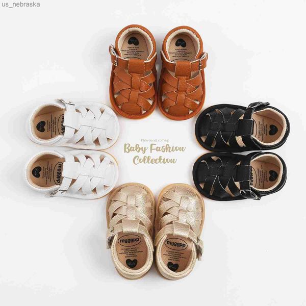 

first walkers summer new baby shoes boys first walking infants sandals baby shoes prewalkers pu leather clogs flats solid color l230518