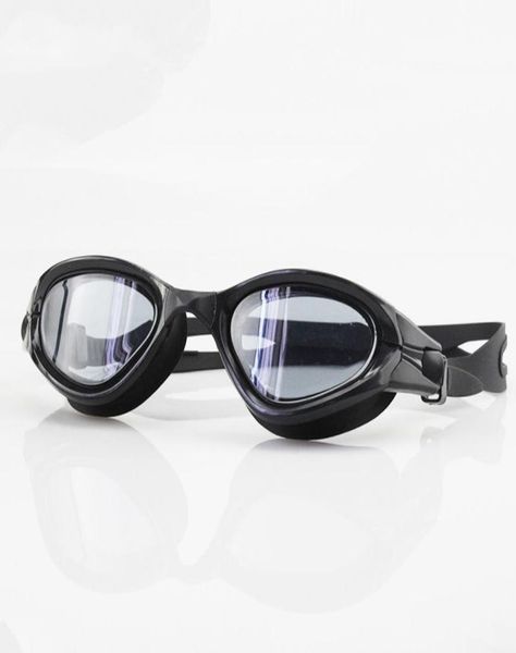

2020 new waterproof antifog silica gel goggles large frame men women swim glasses 3 nose bridge swimming oculos6872597