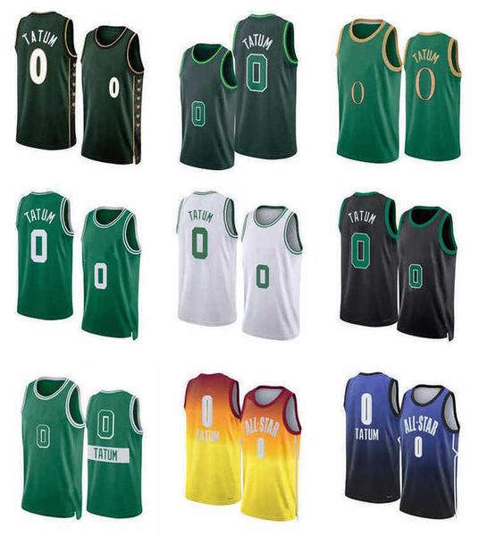 

Jason Tatum Basketball Jerseys S-XXL 2022-23 season white black green Men Women You, With logo