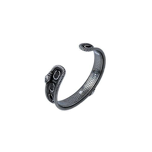 

designer crystal bracelet cuff bangle men women stainless steel jewelry bracelets, Black