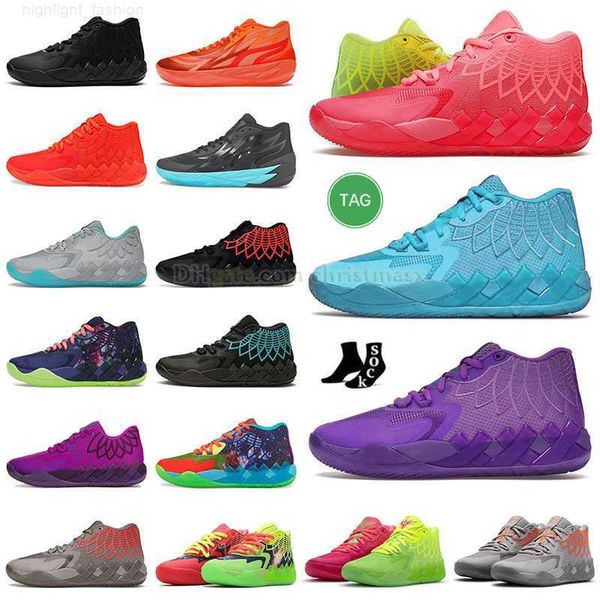 

lamelo ball 1 mb.01 men basketball shoes rick and morty mb.02 rock ridge red queen city not from here lo ufo buzz city black blast mens trai