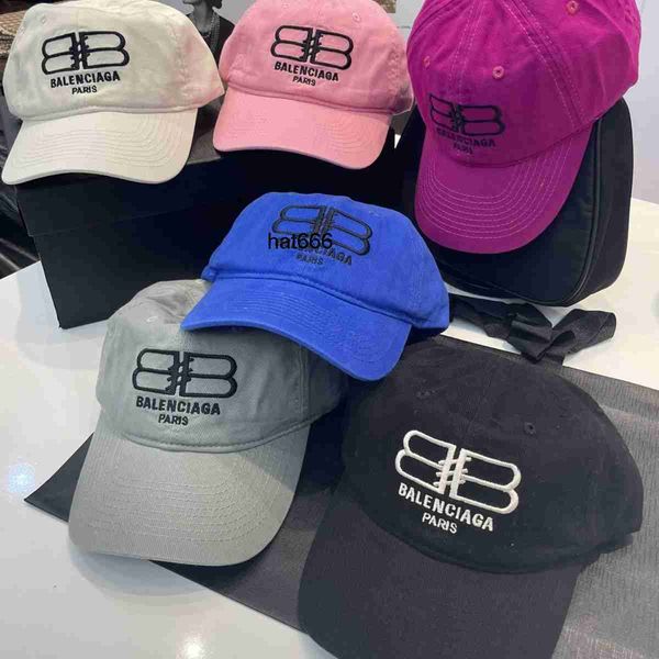 

double b bajia classic small letter embroidered baseball cap, Blue;gray