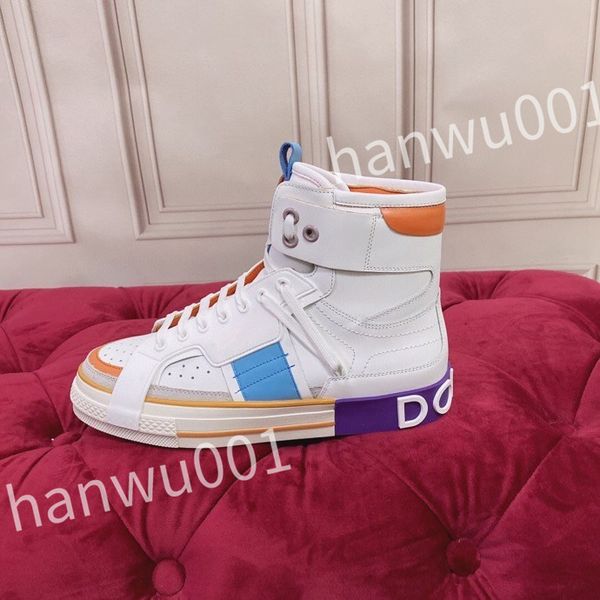 

2023 designer canvas shoes men women high boots sneakers casual shoes platform trainers size 35-45, Black