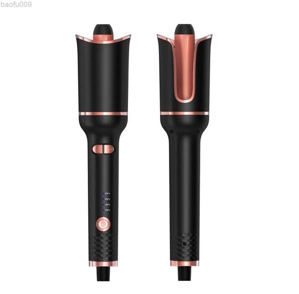 

auto rotating ceramic hair curler automatic curling iron styling tool hair iron curling wand air spin and curl curler hair waver l8566344