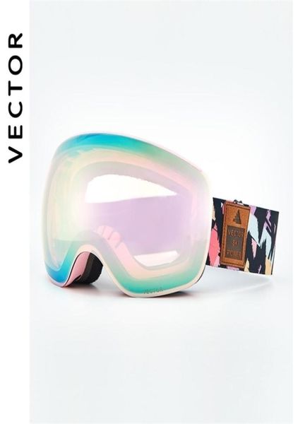 

ski goggles high light transmittance uv400 interchangeable magnet lens cloudy day snow glasses men women antifog coating ing 22109955328