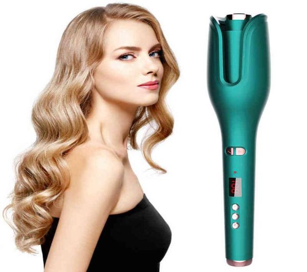 

automatic hair curler electric curling iron ceramic lcd display 15s fast heating rotating hair curlers wavy curly style tools aa224829043