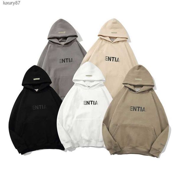 

ess designer men hoody pullover sweatshirts loose long sleeve hooded jumper mens highquality women clothing seven colors to choose from size, Black