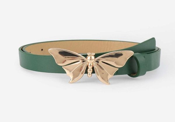 

belts golden animal fashion casual dragonfly butterfly button green belt6660289, Black;brown