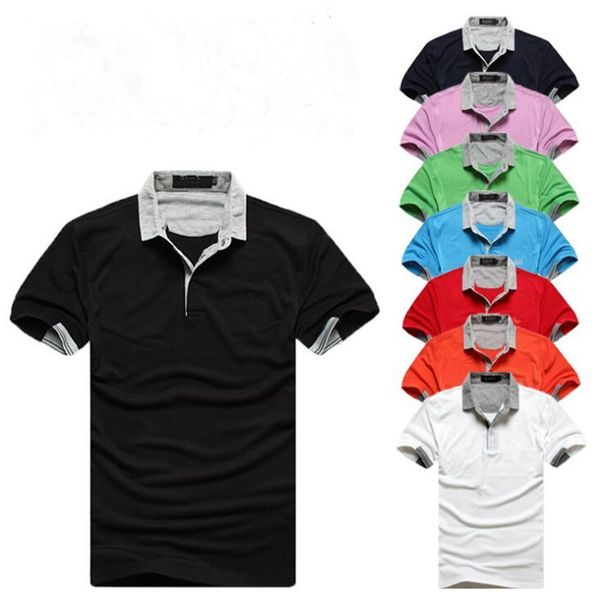 

luxury brand mens designer polo t shirt summer fashion breathable short-sleeved lapel casual lapel polos letter printing cottom clothing tee, White;black