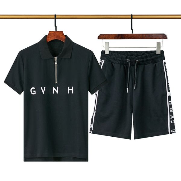 

2023 summer suit men's trend versatile solid color casual short sleeved t-shirt trendy men's pants, paired with a handsome look, Gray