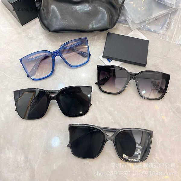 

2023 luxury fashion sunglasses factory% 80 retail new net red gm sunglass women's blue korean plate men's fashion sunglass, White;black