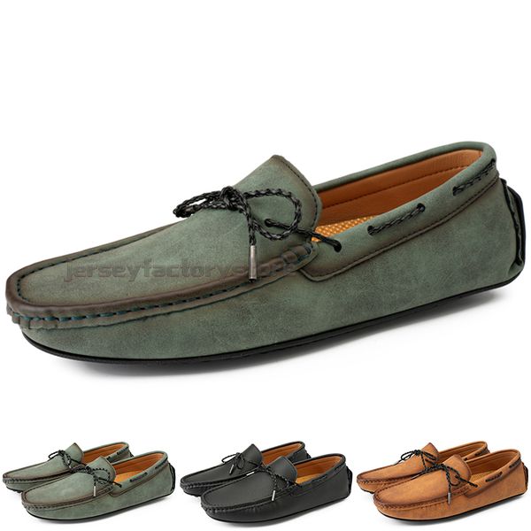 

fashion mens casual shoes drive comfortable breathable daily men leather scrub hundred leisure black slip on man lazy overshoes sneakers jog