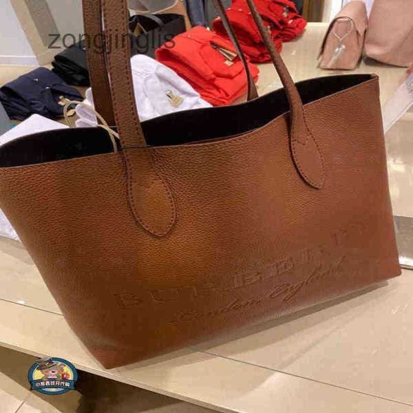

full classic bag storage ladies suitable for designer leather burbrerys open tote single shoulder handbag large capacity 1rl3