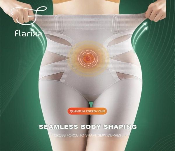 

flarixa women shapewear waist trainer high waist body shaper shorts ice silk breathable slimming underwear skims boxer briefs 22089306726