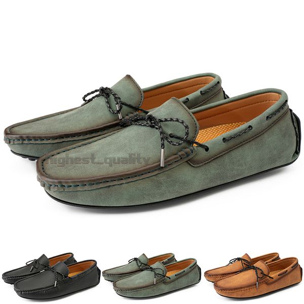 

fashion mens casual shoes drive comfortable breathable daily men leather scrub hundred leisure black slip on man lazy overshoes sneakers jog