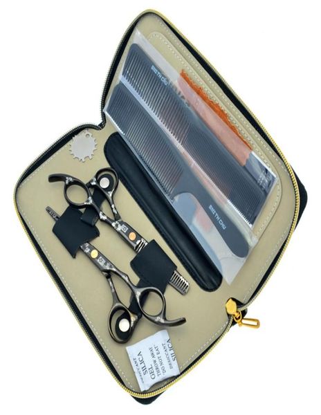 

55inch 60inch sakura barber scissors salon hairdressing shears kit hair cutting thinning scissors hairdressing set case lzs4723301