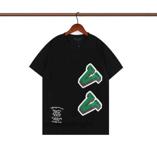

2023 men's t-shirts designer tees short sleeves luxury clothes summer leisure undershirt breathable printed coats high-quality clothing, White;black