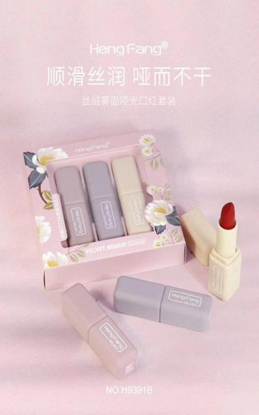 

lipstick hengfang morandi elegant velvet water smooth 3 piece suit4461415