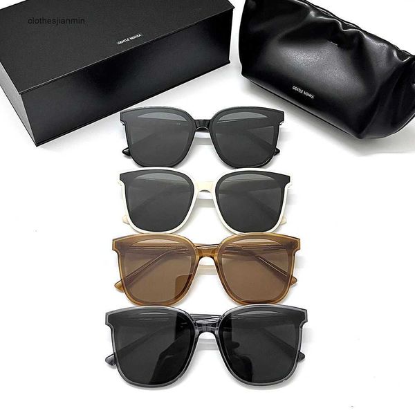 

2023 luxury fashion sunglasses factory% 80 retail new gm sunglass fashion trendy men's and women's plain face ie, White;black