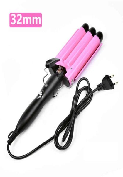 

nxy curling irons 20 32mm hair curler triple barrels ceramic iron professional waver tongs styler tools for all types 04274272270