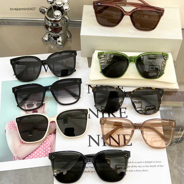 

2023fashion sunglasses 50% retailplate square sunglass gm xiaolu kunling the same style ri k uv ristant face display small for men and women, White;black