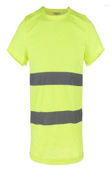 

racing jackets reflective t shirt safety quick dry high visibility short sleeve lxxxl1762188, Black;red