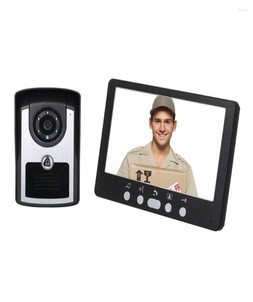 

video door phones 7 inch monitor hd camera phone doorbell intercom system ir night vision wired2152717