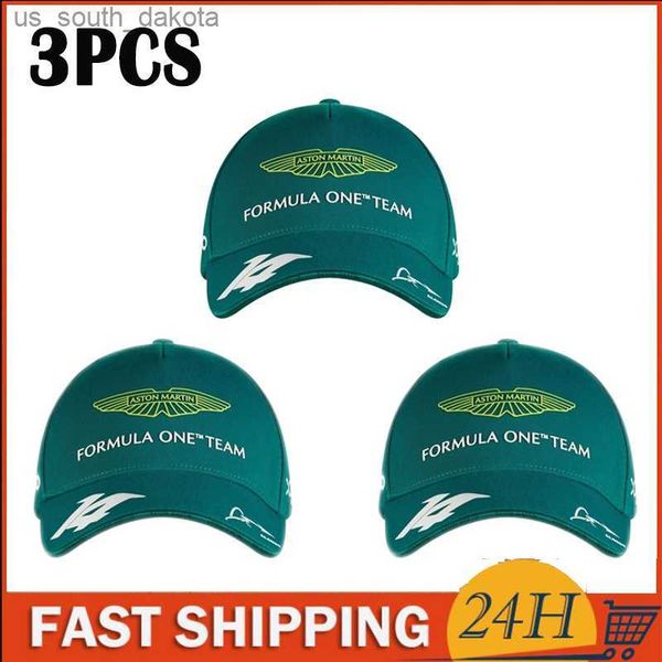 

ball caps new f1 gorra de fernando alonso f1 aston martin gorras racing cap spanish driver green casual sports baseball caps 2023 summer l23, Blue;gray