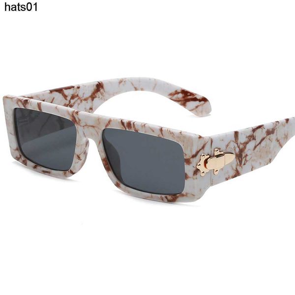 

2023 sunglasses new style small frame square sunglasses men's fashion women's ins, White;black