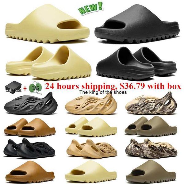 

foam runners designer slippers woman slider vermillion mineral blue onyx pure sandals slide slipper ochre bone resin clog desert ararat runr, Black