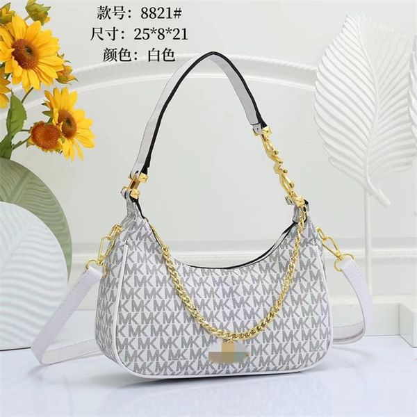 

michael s kor m k bags 2023 delicate knockoff designer hand bag half moon shoulder bags loop fashion baguette bag 8821