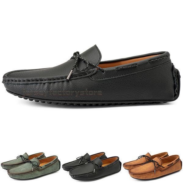 

fashion mens casual shoes drive comfortable breathable daily men leather scrub hundred leisure black slip on man lazy overshoes sneakers jog