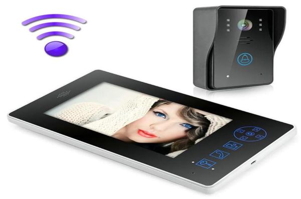 

video door phones 24g wireless home intercom phone 7quot monitor doorbell camera access control system builtin battery night v5573520