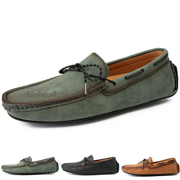 

fashion mens casual shoes drive comfortable breathable daily men leather scrub hundred leisure black slip on man lazy overshoes sneakers jog