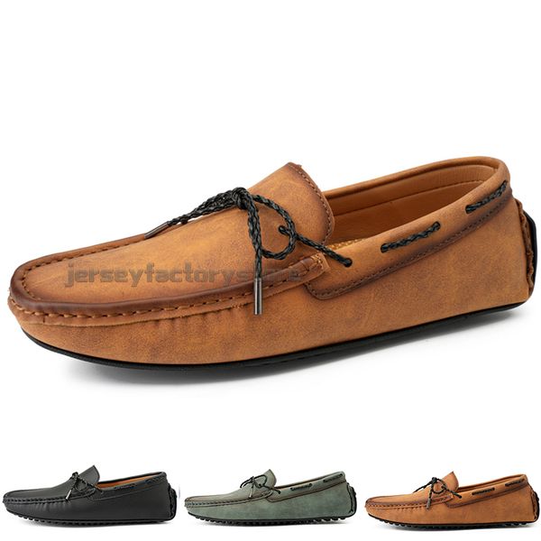 

fashion mens casual shoes drive comfortable breathable daily men leather scrub hundred leisure black slip on man lazy overshoes sneakers jog