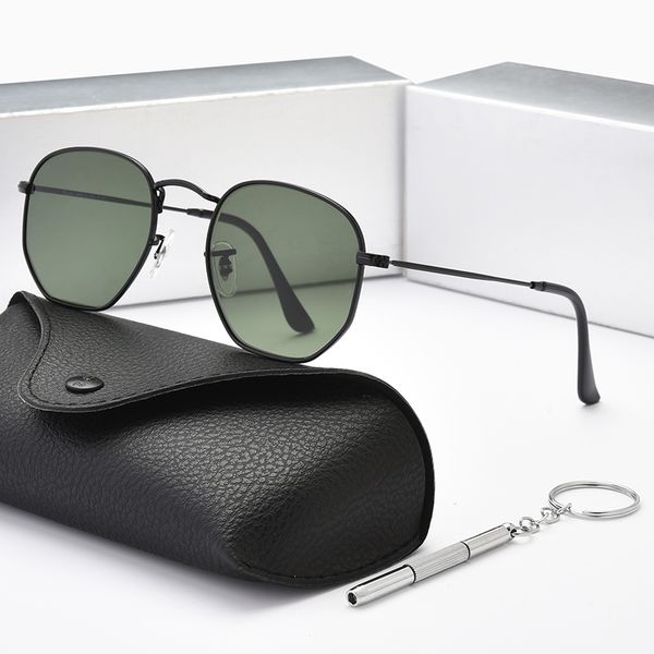 

2023 designer polarized sunglasses, high transmittance sunglasses, flawless lenses, l hd tempered glass lens retro sun glasses, comfortable, White;black
