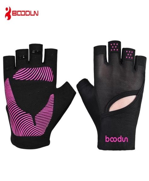 

boodun gym gloves women breathable shockproof fitness bodybuilding dumbbell musculation weight lifting yoga sport 2206199956313, Black