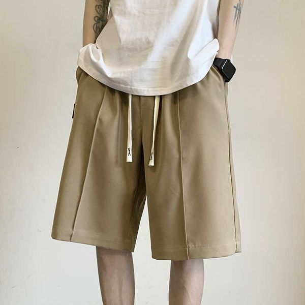 

men's shorts legible beach shorts men summer solid casual short men loose drawstring hip hop korean shorts aa230524, White;black