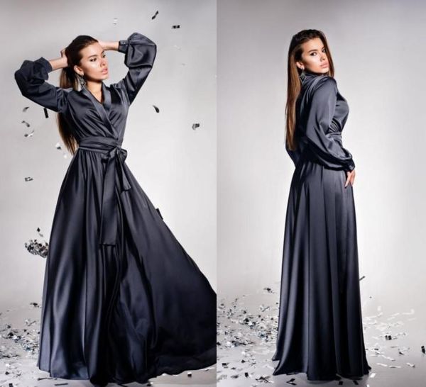

women bathrobe silk satin sleepwear woman undergarments robe long sleeves party wedding dresses petite plus size custom made8296942, White