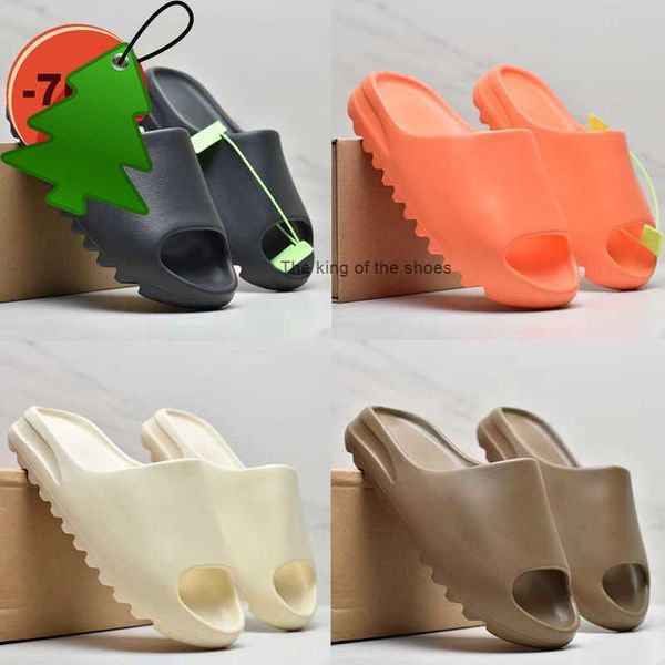 

sandals 2023 with box luxury slippers designer slide foam runner shoes west onyx bone core resin mx desert sand grey mist stone sage, Black