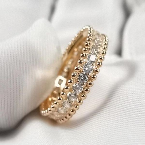 

rings 2020 rings for girls round fine minimalist goth fashion luxury diamonds engagement jewelry 925 sterling silver cute bead #4553, Slivery;golden