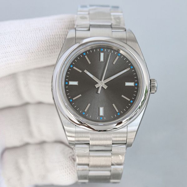 

mens watchs 39mm automatic mechanical movement watch fashion waterproof business designer watches montre luxe, Slivery;brown