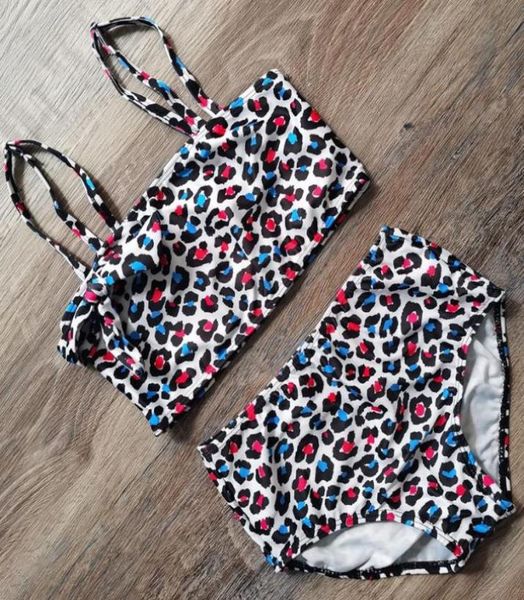 

510 year girl swimsuit anmial leopard two piece children039s swimwear little girl bikini set with hairband bathing suit beachw5337104