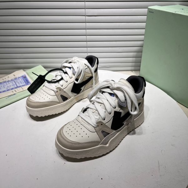 

designer trainer sneaker virgil casual shoes calfskin leather black white green red blue leather overlays platform outdoor walking low sneak