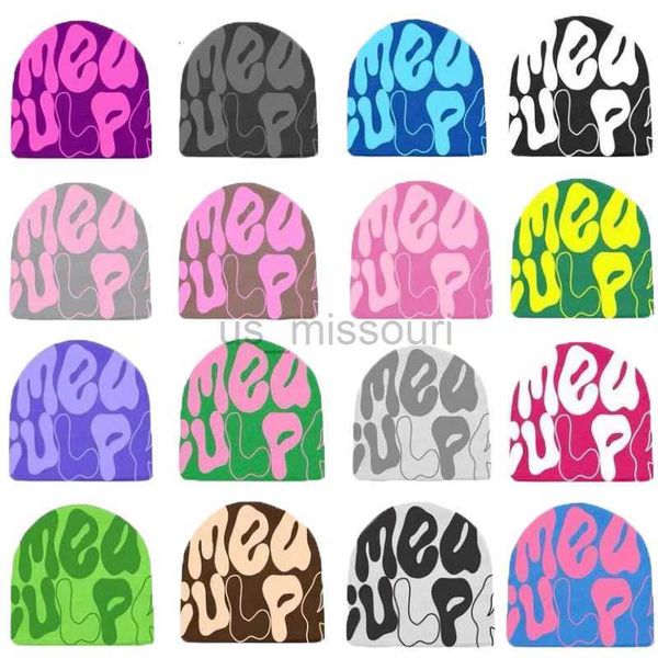 

beanie/skull caps beanieskull caps mea culpas beanie bonnet y2k 35color beanies mea culpa womens cap winter for women hats accessories 23040, Blue;gray