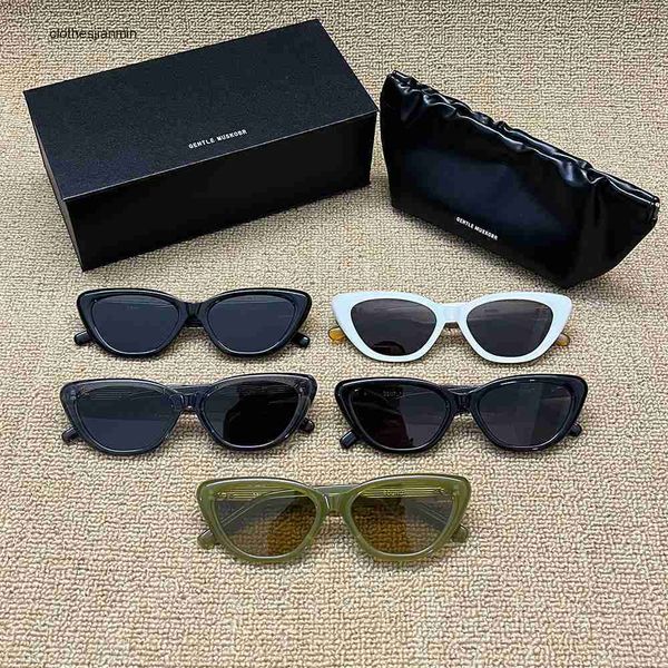 

2023 luxury fashion sunglasses factory% 80 retail new gm sunglass plate cat eye personality star nebula seri for men and women, White;black