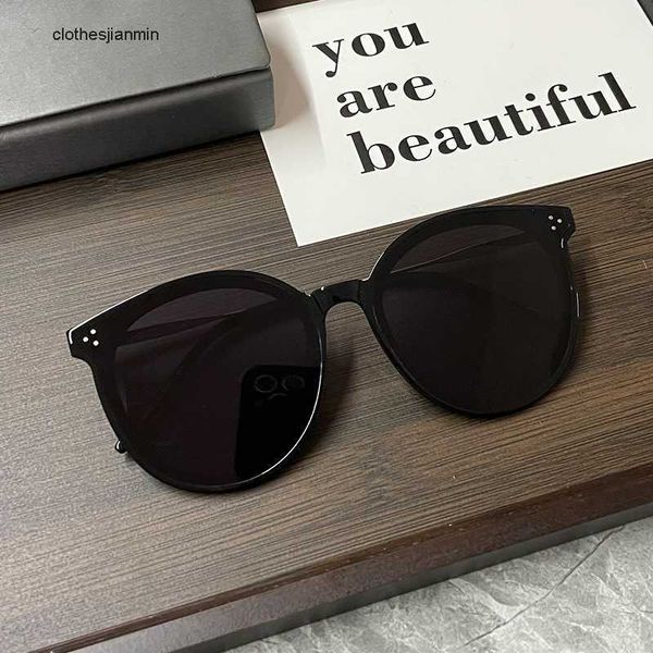 

2023 luxury fashion sunglasses factory% 80 retail black framed gm sunglass for men and women square color change myopia glass degree green t, White;black