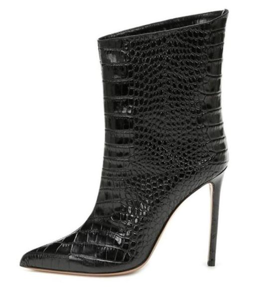

boots snake high with short women039s shoes will code sharp fine ankle go beautiful winter3620718, Black